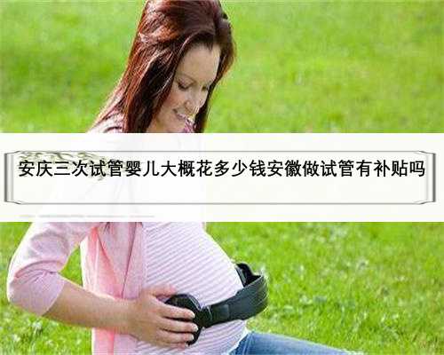 安庆三次试管婴儿大概花多少钱安徽做试管有补贴吗